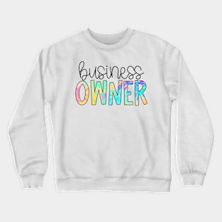 Business Owner Neon Splatter Crewneck Sweatshirt